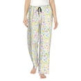 thumbnail image 2 of Lsque Colorful Dandelion Print Women's Pajama Pants, Lounge Pant - Comfortable Home Wear,Elastic Waistband, Stylish Design-Small, 2 of 9