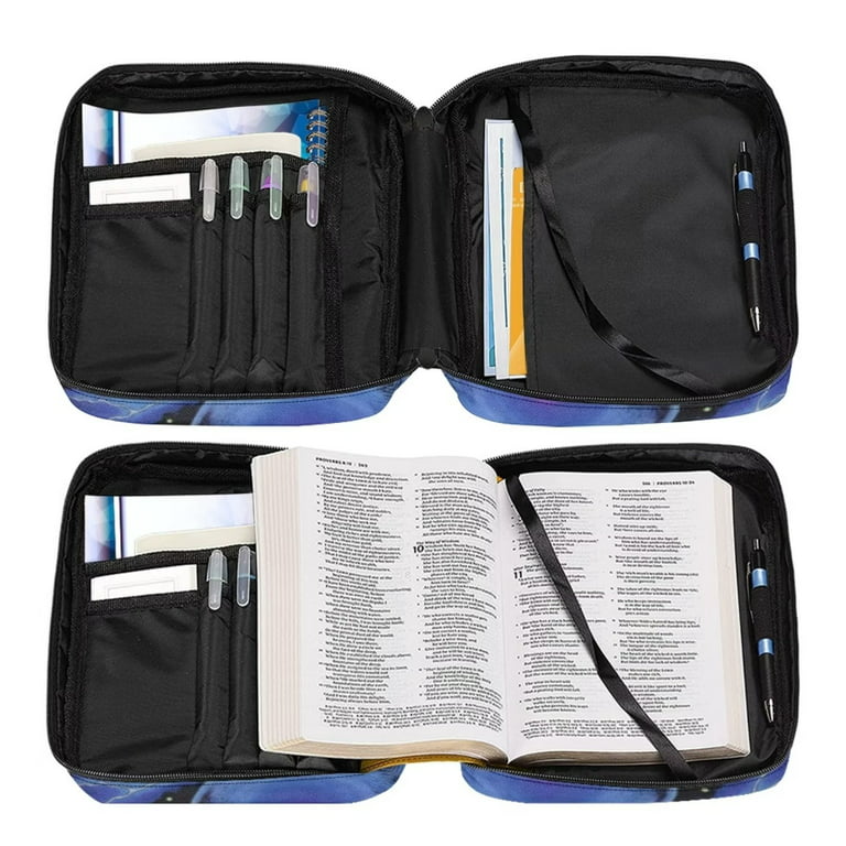 DiverseBee Bible Cover, Bible Carrying Case, Bible Tote Bag (Vanilla)