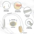 thumbnail image 3 of Back Bath Brush with Long Handle for Shower, Curved Back Scrubber for Elderly, Disabled, Limited Mobility, U-Shaped Body Shower Brush for Men and Wome, 3 of 5