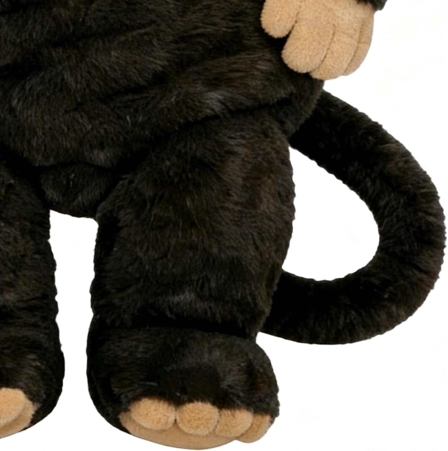Plush Monkey Sleeping Bag for Adults, Cold Weather Soft Plush Blanket Bag with Tail, for Men Women Travel Indoor Outdoor Backpacking Hiking Reading Watching TV(Black)