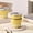 Yellow-Free Size/YE, variant on Mini 304 Stainless Steel Coffee Cup Leakproof Lid Cute Print Portable Travel Mug for Office Daily Drink