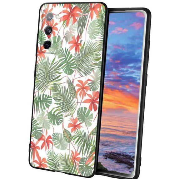 Tropical-Leaves-6 Phone Case, Degined for Samsung Galaxy A02S(US Model) Case Men Women, Flexible Silicone Shockproof Case for Samsung Galaxy A02S(US Model)