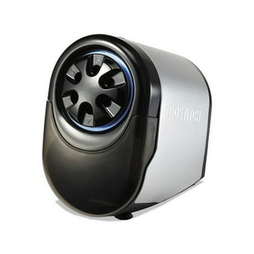QuietSharp Glow Classroom Electric Pencil Sharpener Silver/Black