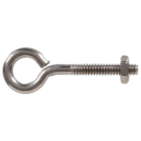 The Hillman Group The Hillman Group 4285 5/16-18 x 3 1/4 in. Stainless Steel Eye Bolts with Nut (8-Pack)
