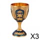 thumbnail image 1 of Copa, de diseño clásico Copa de viaje Boda, de 100 ml Regalos de colección en relieve,Vaso de vino hecho a mano de diseño europeo vintage,Bar Decoración del, 1 of 10
