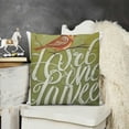 thumbnail image 2 of YINGXI  Geometric Throw Pillow Cushion Case, Home Phrase Minimal Zigzag Squama Dahlia Flower Petals Chevron Tribal, Modern Accent Double-Sided Digital Printing,Olive Green and White 18x18in, 2 of 5