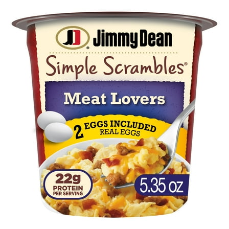 Jimmy Dean Simple Scrambles Cup, Meat Lovers, 5.35 oz