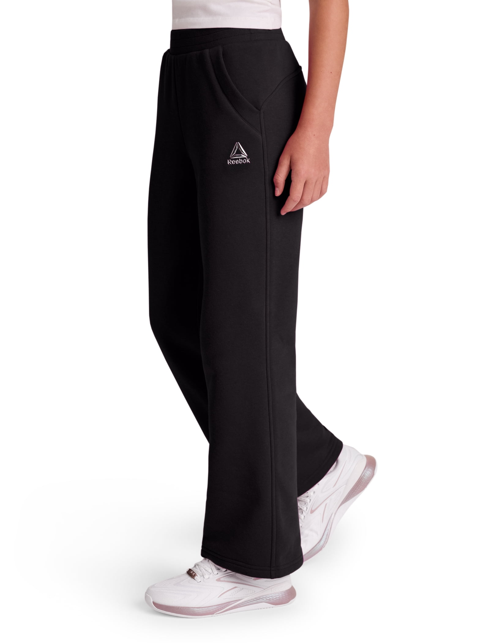 Reebok Girl's Game Day Fleece High Waisted Puddle Pant, Sizes 4-18
