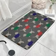 thumbnail image 3 of Dachshund Footprint Flannel Non Slip Door Rugs,Washable Door Mats Indoor,Decorative Door Mats,Dirt-Resistant and Absorbent Doormat for Entrance,Bedroom,Kitchen,Bathroom,23.5x16in(60x40cm), 3 of 5