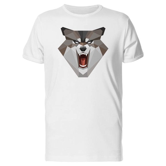Geometric Roaring Wolf Tee Men's -Image by Shutterstock