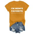 thumbnail image 6 of MEICHEN I'm Mom's Favorite Print Shirt Mother's Day T Shirts for Women Summer Fashion Clothing Tops, 6 of 6