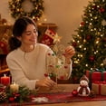 thumbnail image 4 of ShaoXinWan Christmas Tree Tabletop Ornament, Bell Accent Figurine with Decorative Detail, Christmas Decorations Indoor Outdoor for Shelf Desk Garden, 4 of 9