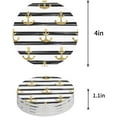 thumbnail image 1 of FMSHPON Nautical Anchor Black and White Stripe Set of 4 Round Coaster for Drinks, Absorbent Ceramic Stone Coasters Cup Mat with Cork Base for Home Kitchen Room Coffee Table Bar Decor, 1 of 6