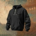 thumbnail image 5 of Zylanna Men's Hooded Sweatshirts with Pockets, Half-Zip Casual Solid Color Soft & Warm Sport Hoodies Pullover for Men Black, 5 of 6