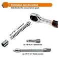 thumbnail image 2 of SHX 46 Pieces 1/4 inch Drive Socket Ratchet Wrench Set, with Bit Socket Set Metric and Extension Bar for Auto Repairing and Household, with Storage Case, 2 of 6