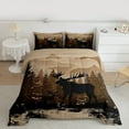 thumbnail image 2 of Homewish Rustic Reindeer Elk Bedding Comforter Set, Woodland Wildlife Twin Comforter Sets, Countryside Theme Reversible Bedding Set, Microfiber Bedroom Decor, 2 Pieces, 2 of 8
