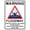 Warning Sign 2, variant on Warning Floodway Sign – 8x12 Inch Reflective Aluminum,Weatherproof & UV Protected,Rain May Cause Flood Water To Rise Rapidly Safety Warning for Outdoor Use