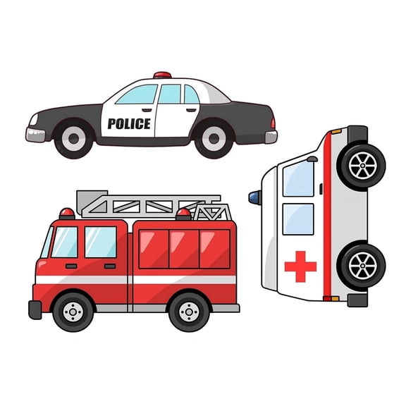 First Responder Design Edible Icing Image Cake Topper, by Tnct.