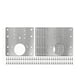 thumbnail image 5 of 6 placas de reparación para bisagras de armario, placa de fijación de bisagras, kit de reparación de bisagras de puerta de acero inoxidable con tornil, 5 of 9