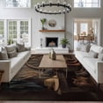thumbnail image 3 of 8'x10' Area Rugs, Western Vintage Indoor Outdoor Area Rug for Living Room Bedroom, Country Cowboy Boots Cow Skulls Retro Washable Bathroom Rugs Kitchen Floor Carpet Mats Home Decor Aesthetic, 3 of 8