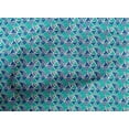 thumbnail image 4 of oneOone Cotton Cambric Blue Fabric Triangle Geometric Craft Projects Decor Fabric Printed By The Yard 56 Inch Wide, 4 of 4