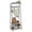 Double row hook 60 width gray, variant on Hall Tree Coat Rack with Shoe Storage – with 10 Hooks & 3 Storage Shelves – Coat Tree for Entryway, Bedroom, Living Room – Double Row Hook 60 Width Gray