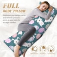 thumbnail image 5 of Lsque Cute Rabbit Easter Body Pillow Case Cover,Ultra-Soft Microfiber Bed Pillow Cases 20x54 inches,Elegant Bedding,Breathable Durable Pillow Cover with Envelope Closure, 5 of 8