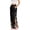 Black, variant on Women’s Vintage Floral Side Velcro Closure Easy Access Post Surgery Recovery Care Elastic Waist Long Pants