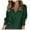 Dark Green, variant on zaveiop Womens Lace Trim on V Neck Line Sweaters Lightweight Solid Color Long Sleeve Button Decorated Cuffs Pullover Tops (White, M)