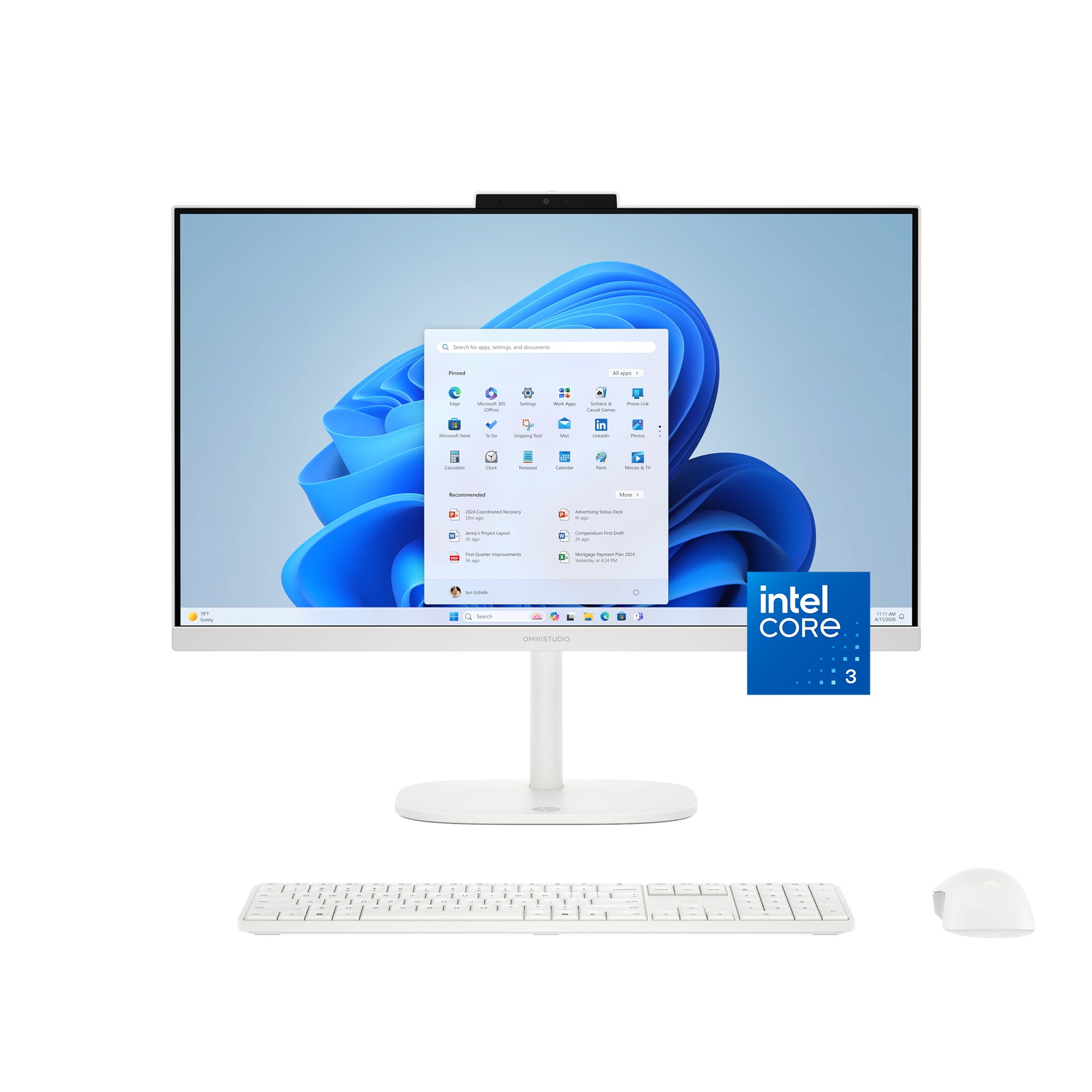 HP OmniStudio 23.8 Inch All-in-One Desktop PC, Full HD Display