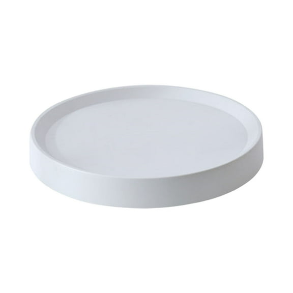 WMGHA Round Plant Stand with Lockable Wheels, Heavy Duty for Indoor Outdoor, Large Rolling Dolly Planter Caddy on Casters to Carry Potted Flower Pot, NO Holes, White