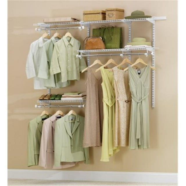 3-6ft. Kit de Garde-Robe Classique Finition Blanche