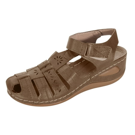

Clearance VerPetridure Women s Sandals Summer Casual Hollow Out Shoes Comfy Sandals Casual Comfortable Beach Sandals