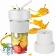 thumbnail image 1 of YOPTOP Mini Portable Blender Cup and Travel Lid 11.83 OZ BPA-Free Personal Blender With USB Charging  Type-c Charging Port Makes Smoothies and Shakes Creamy  Fruit Juicer for Kitchen  Trave,white, 1 of 7