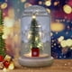 thumbnail image 1 of Ganfancp Regalo de Navidad Tapa de Cristal de Madera Luminoso Mini Adorno de Árbol de Navidad Ofertas de La Semana 1 Adorno de Pantalla de Luz, 1 of 2