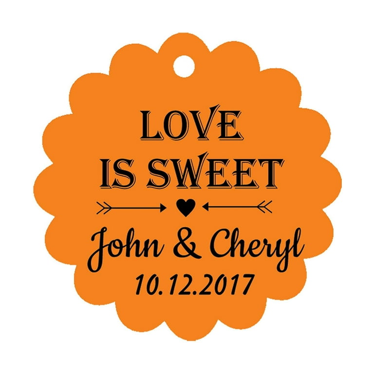  100 PCS Made with Love Customized Hang Tags