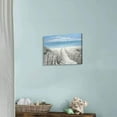 thumbnail image 5 of Beach Pathway Canvas Print Artwork: Coastal Ocean Picture Canvas Wall Art Small Size for Bathroom (16” x 12” x 1 Panel), 5 of 6