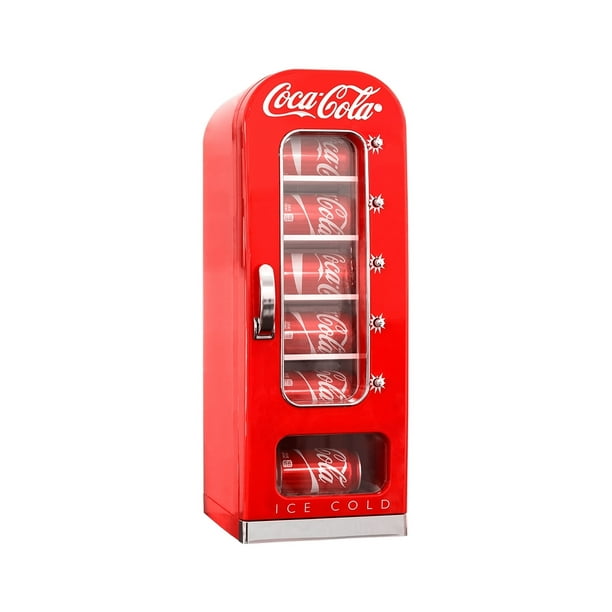 CocaCola 10 Can Retro Vending Machine Style Mini Fridge, AC/DC
