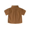 thumbnail image 4 of Boy's Summer Dress Shirt Classic Short Sleeve Button Down School Uniform Comfortable Breathable Casual T-Shirt with Chest Pocket, 90, 4 of 5