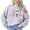 Gray Sweatshirt, variant on Girly Golf Graphics Sweatshirt for Women Preppy Golfing Sweater White Sweatshirt Adult Medium