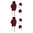 thumbnail image 2 of Jumpingount 1 Juego de gorro para niños, gorros cálidos de invierno, guantes clásicos para niños, hermoso accesorio de lana delicada para Type5 NO5, 2 of 6
