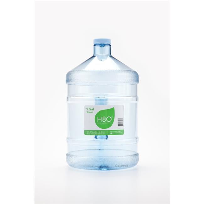 1 gal Round Water Bottle with Handle & 38 mm Cap Polycarbonate