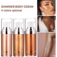 thumbnail image 2 of Body Highlighter Long-lasting Shine Brighten Glitter Body Cream! Shimmering, 2 of 7