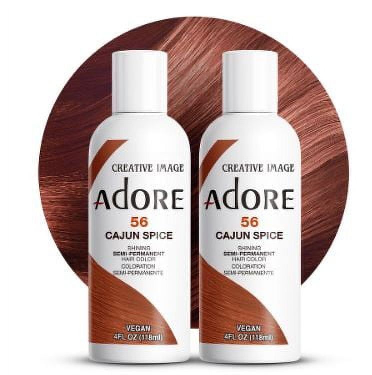 Adore Semi Permanent Hair Color 56 Cajun Spice 4 floz, All Hair Types, Adult