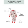 thumbnail image 2 of Honest Baby Clothing Organic Cotton Boy/Girl 2-Piece Long Sleeve Pajama Set, 18M to 5T, 2 of 6
