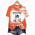 thumbnail image 4 of TOWED22 Halloween Shirt for Women Ghost Pumpkin T-Shirt Funny Tie Dye Graphic Tees Tops Blouse Gift(Orange,XXL), 4 of 5