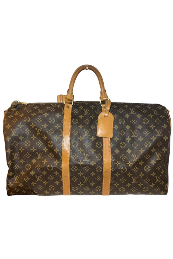 Pre-Owned Louis Vuitton Keepall 55 Bandoulire Boston Bag, Monogram Canvas, M41414
