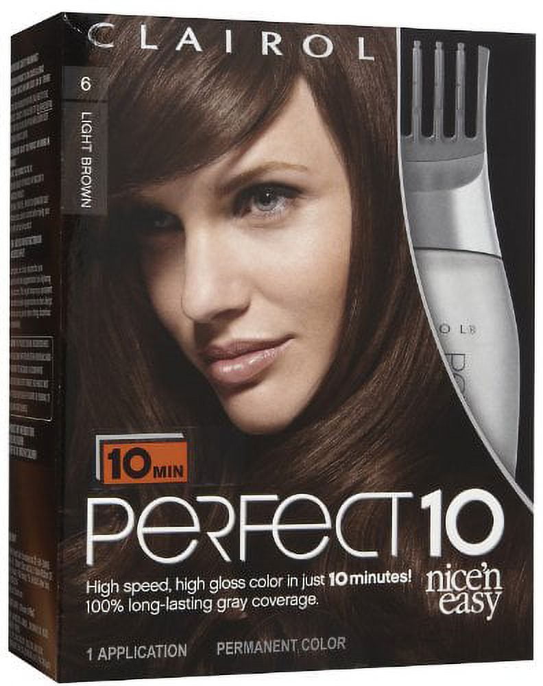 Clairol Nice 'n Easy Perfect 10 Semi-Permanent Hair Color, Light ...