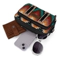 thumbnail image 7 of Wrangler Aztec Crossbody Bag for Women Multi Pocket Shoulder Bag Boho Cross Body Wallet Purse, Aztec-Black, 7 of 7