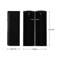 thumbnail image 2 of Conserv Retro Refrigerator-Freezer Set in Black, 2 of 7